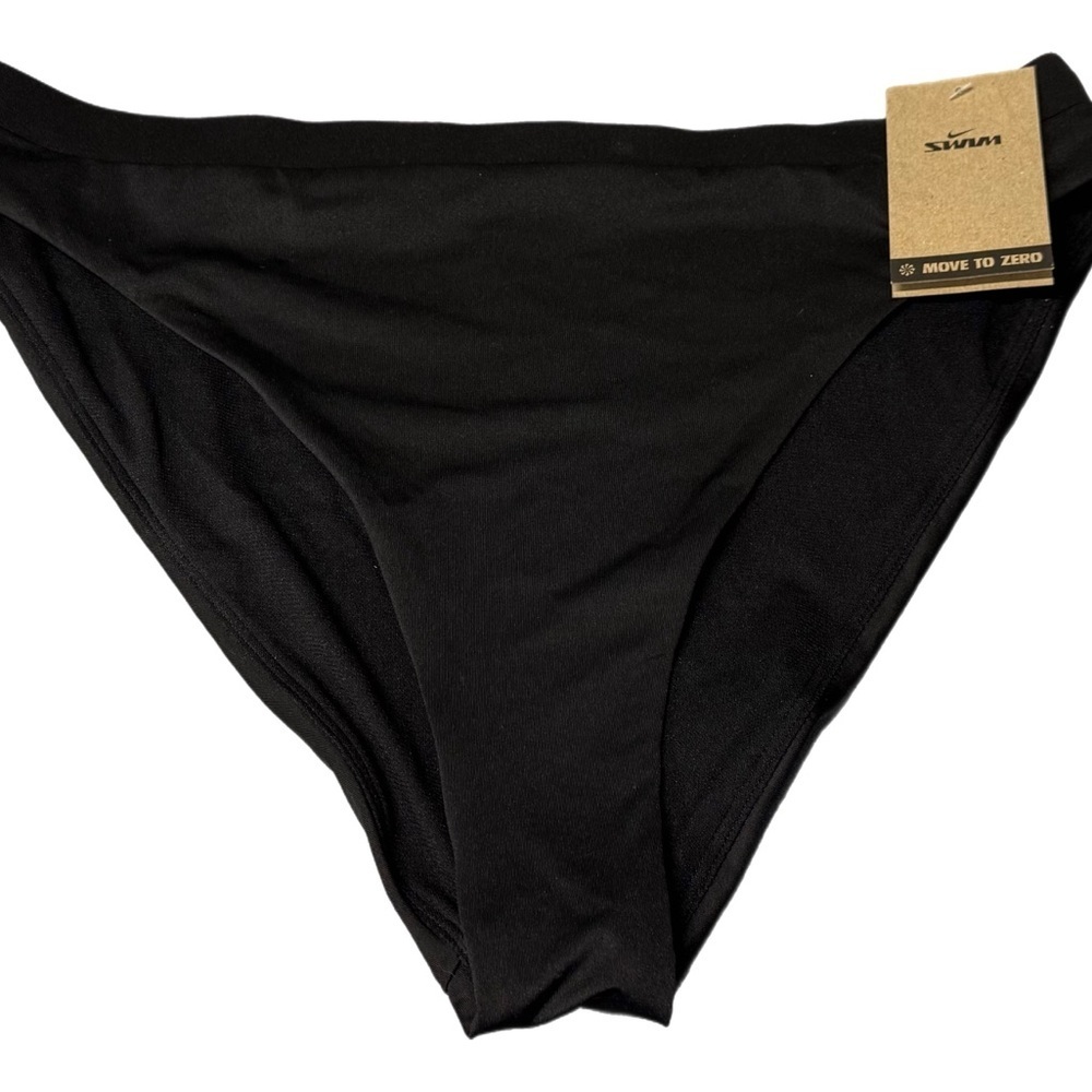 Nike Essential High-Waisted Bikini Bottoms – Black XL Swimwear